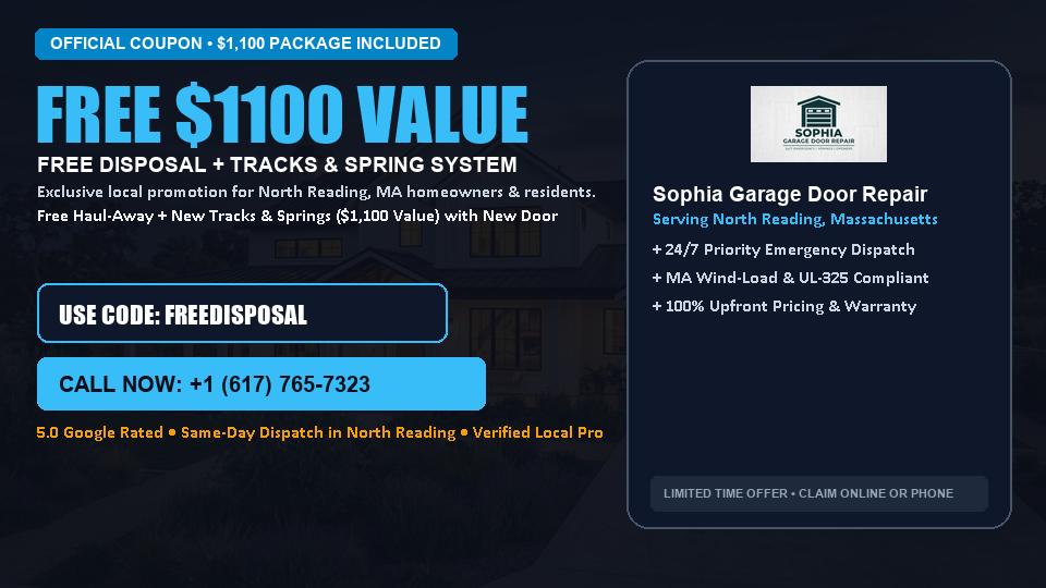 FREE Old Door Haul-Away & Heavy-Duty Tracks in North Reading, MA - Sophia Garage Door Repair