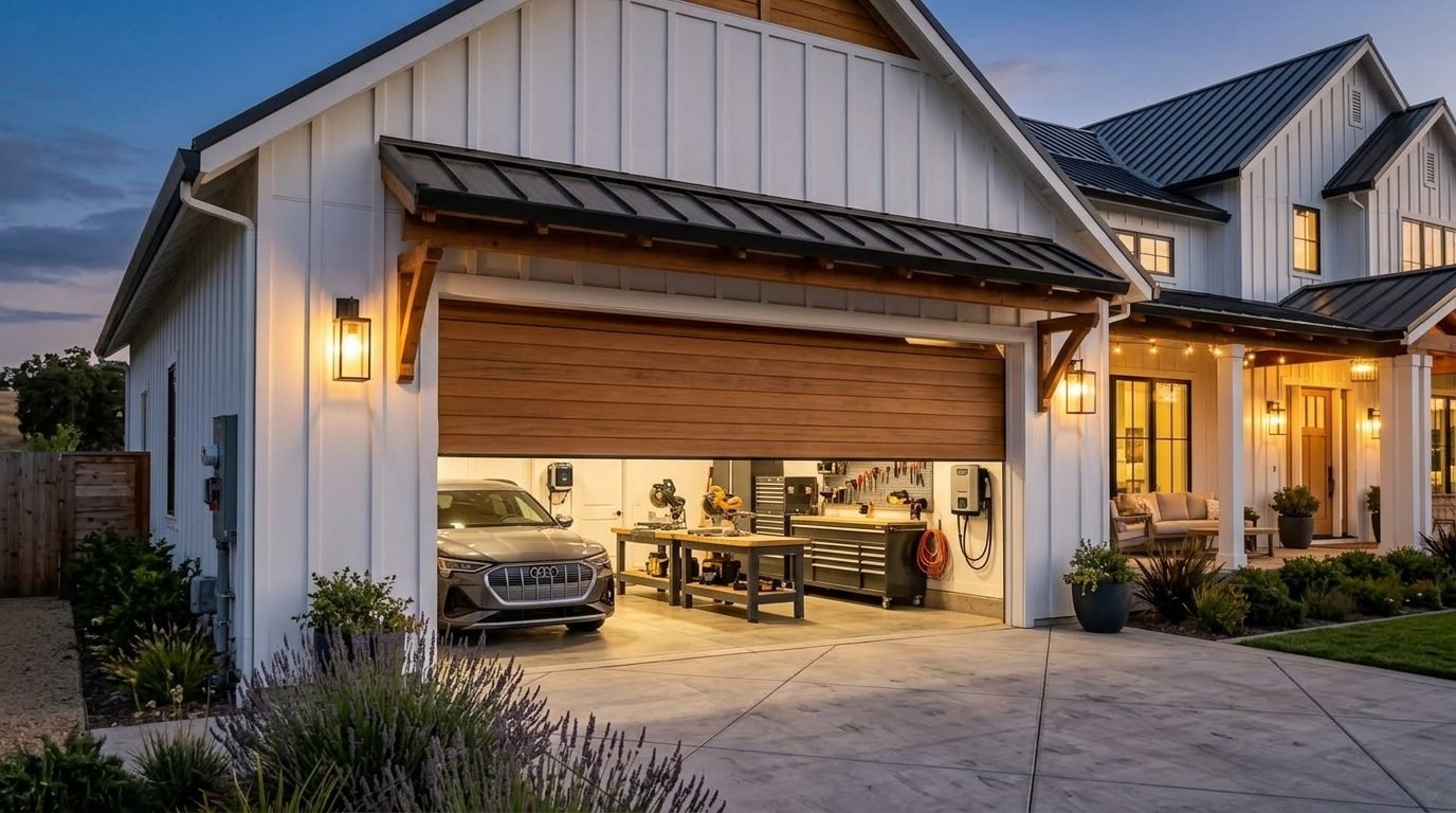 Sophia Garage Door Repair Garage Door Gliding Open Revealing Warm Illuminated Interior
